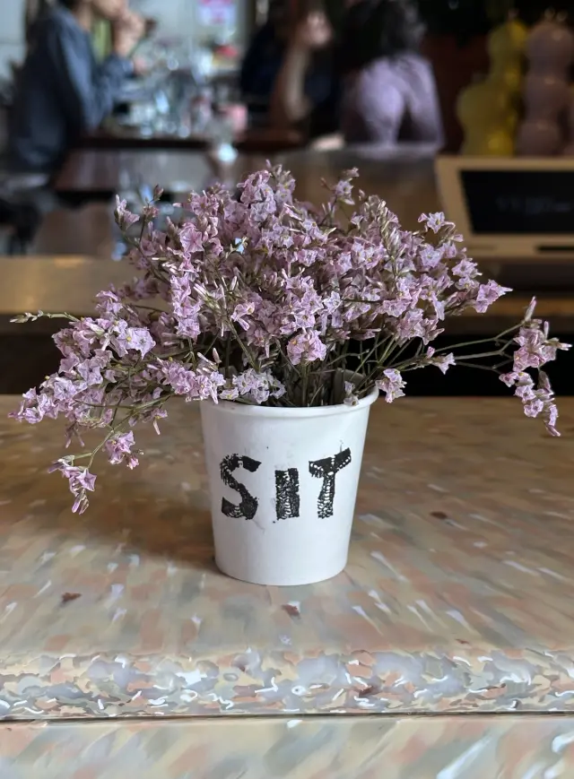 Fresh bunch in a piccolo cup